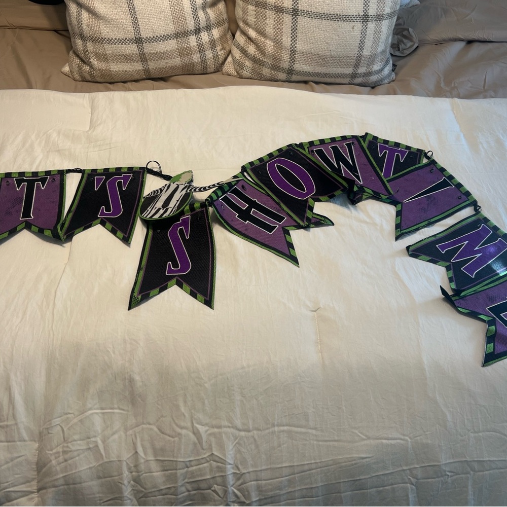 Halloween Purple & Black Party Banner - Home Party Supplies